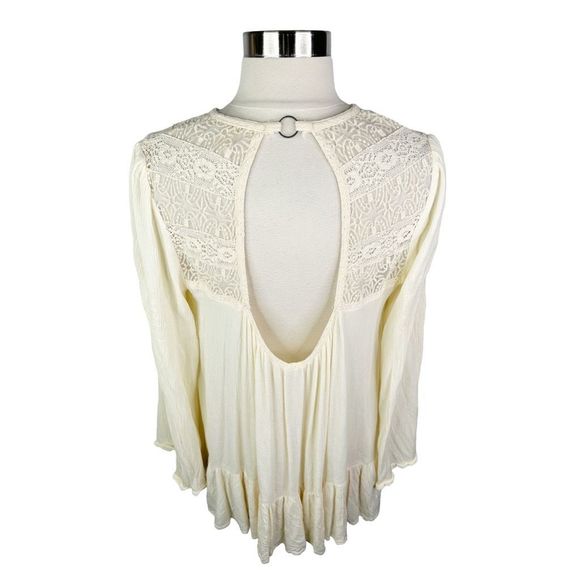 Free People One Night Victorian Lace Tunic - Size Small (Oversized) - Picture 7 of 8